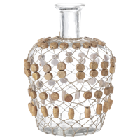 Bloomingville 82046345 vaas Flesvormige vaas Glas Bruin, Transparant