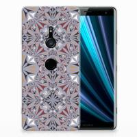 Sony Xperia XZ3 TPU Siliconen Hoesje Flower Tiles