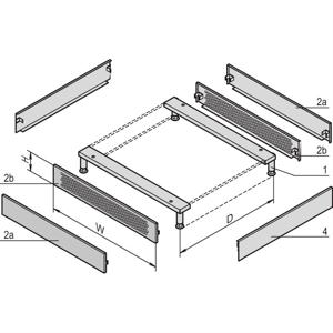 nVent SCHROFF 23130172 19 inch Frontplaat voor patchkast Grijs