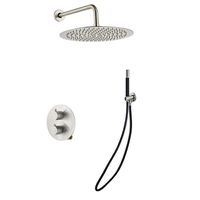 Saniclear Exclusive Pro inbouw regendouche 20cm rond met wandarm RVS