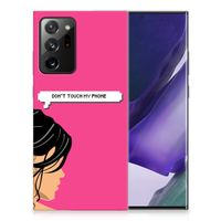 Samsung Galaxy Note20 Ultra Silicone-hoesje Woman Don't Touch My Phone - thumbnail