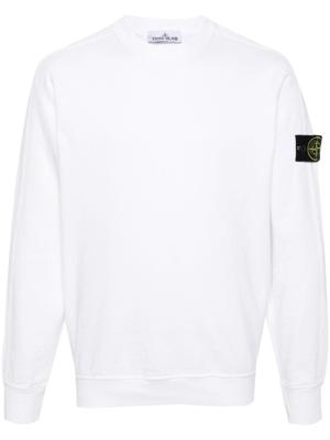 Stone Island Sweater met Compass-logopatch - Wit