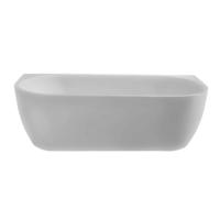 Ligbad Half Vrijstaand Wall 80x180x58cm Acryl Mat Wit met Waste