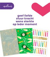 Wenskaart Hallmark navulset felicitatie 6 kaarten - thumbnail