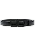 Balenciaga ceinture à ornements en cristal - Noir