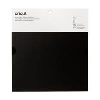 Cricut Smart Paper Sticker Cardstock | 10 vellen | 33 cm x 33 cm | Zwart