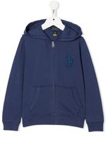 Ralph Lauren Kids hoodie zippé à motif Polo Pony - Bleu - thumbnail