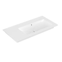 Villeroy & Boch Venticello Meubelwastafel - wasbak rechts zonder kraangat - 100x50cm - overloop - ceramic - wit 4134R3R1 - thumbnail