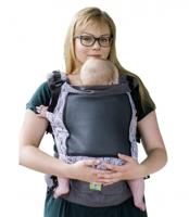 Luna Dream draagzak Grow Up Air Big Blue Triangles katoen blauw