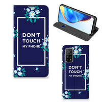 Xiaomi Mi 10T | 10T Pro Design Case Flowers Blue DTMP - thumbnail