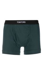 TOM FORD boxer en coton à taille à logo - Vert