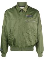 Zadig&Voltaire veste bomber satinée à détails appliqués - Vert