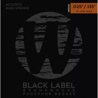 Warwick Black Label 36302 LOS Acoustic Phosphor Bronze 25-135 snarenset voor 6-snarige akoestische bas - thumbnail