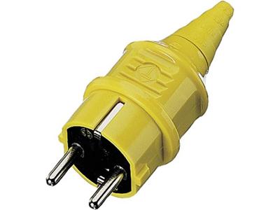 MENNEKES 10840 Stekker met randaarde Kunststof 230 V Geel IP44