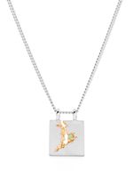 Tom Wood 14kt yellow gold emerald pendant necklace - Argent