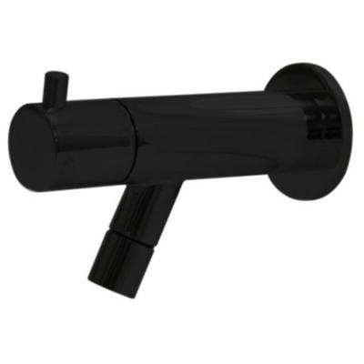 Toiletkraan Spador Nero Muur Inbouw Rond Mat Zwart