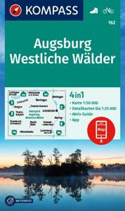 Wandelkaart 162 Augsburg - Westliche Wälder | Kompass