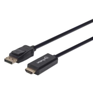 Manhattan 152662 DisplayPort-kabel DisplayPort / HDMI Adapterkabel DisplayPort-stekker, HDMI-A-stekker 1.00 m Zwart