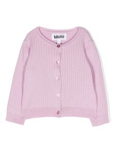 Molo cardigan nervuré Gabby - Violet