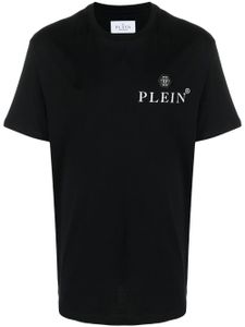 Philipp Plein t-shirt à plaque logo - Noir