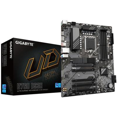 Gigabyte B760 DS3H Moederbord Socket Intel 1700 Vormfactor ATX Moederbord chipset Intel® B760 Express