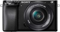 Sony Alpha 6100 Set spiegelloze digitale camera met verwisselbare lens SELP 16-50 mm, APS-C sensor, video 4K, Real Time Eye AF, Real Time Tracking, ILCE6100AB + SELP16502B, zwart