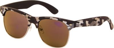 Toxic zonnebril camouflage unisex grijs met spiegellens (AZB 24)