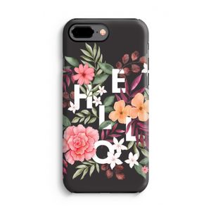 Hello in flowers: iPhone 8 Plus Tough Case