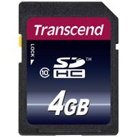 Transcend TS4GSDHC10 flashgeheugen 4 GB SDHC NAND Klasse 10 - thumbnail