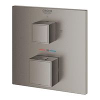 Grohe Grohtherm Cube Mengkraan inbouw - 2 knoppen - mengkraan - brushed hard graphite 24154AL0 - thumbnail