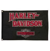 Harley-Davidson Nostalgic Bar & Shield Vlag - Small - thumbnail