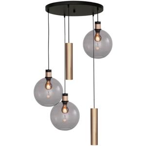 Masterlight Vide hanglamp Lazise 2 3x Ø 25cm en 2x GU10 goud 2942-05-02-50-525RG2