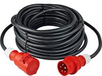 as - Schwabe 61360 CEE Voedingsverlengkabel 16 A, Zwart