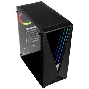 Kolink VOID RGB Midi-tower Gaming-behuizing Zwart 1 voorgeïnstalleerde LED-ventilator, Zijvenster, Stoffilter