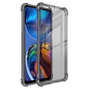 Imak Anti-kras Motorola Moto E32 TPU Cover met Screenprotector - Zwart / Doorzichtig