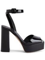 Giuseppe Zanotti sandales New Betty 120 mm à bout ouvert - Noir - thumbnail