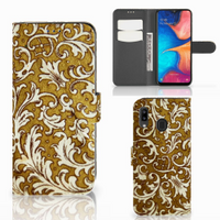 Wallet Case Samsung Galaxy A30 Barok Goud - thumbnail