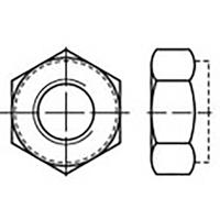 TOOLCRAFT TO-6864351 Zeskantmoeren M6 DIN 980 Staal Verzinkt 1000 stuk(s) - thumbnail