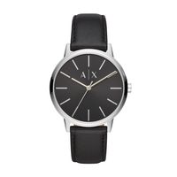 Horlogeband Armani Exchange AX2703 Leder Zwart 20mm - thumbnail