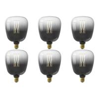 Calex - Led Lamp 6 Pack - Kiruna Moonstone - E27 Fitting - Dimbaar - 4w - Warm Wit 2200k - Rookkleur