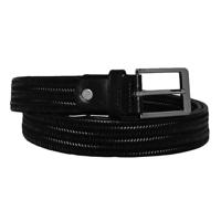 Timbelt Leren Elastische Gevlochten Riem Zwart | 130 cm