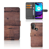 Motorola Moto E20 | E30 | E40 Book Style Case Old Wood - thumbnail