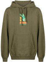 Maharishi hoodie à logo imprimé - Vert