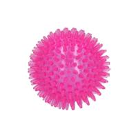 Dog Comets Exoplanet - 8 cm - hondenspeelgoed - bal - apporteerspeelgoed - egelbal - water en land - dentaal - met pieptoon - roze - M