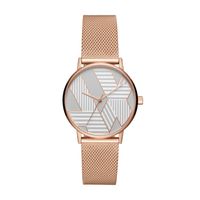 Horlogeband Armani Exchange AX5550 Staal Rosé 18mm