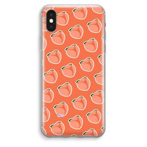 Just peachy: iPhone XS Max Transparant Hoesje