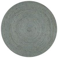 vidaXL Vloerkleed Handgemaakt Rond Jute Olijfgroen Kleed Vloertapijt Tapijt