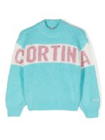 MC2 Saint Barth Kids pull Cortina en maille intarsia - Bleu