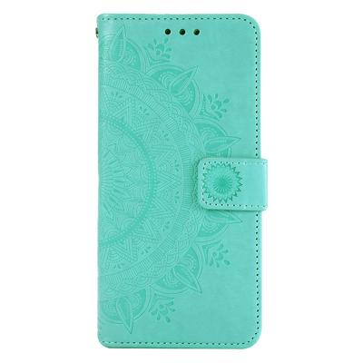 Shop4 - Oppo Find X5 Hoesje - Wallet Case Mandala Patroon Mint Groen