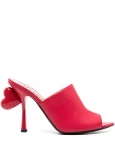 Moschino mules en cuir 100 mm - Rouge